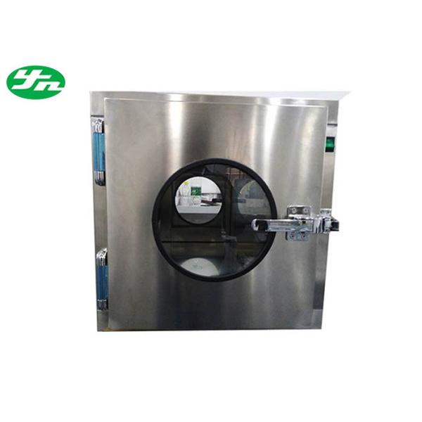 Foods Industry Cleanroom Pass Box Long Type With Rounded Observation Window
