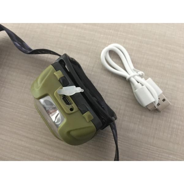 Waterproof Car LED Headlights USB Rechargeable LED Headlamp With Automatic Induction