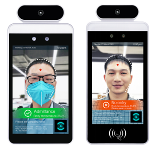 Aluminum Case Tablet With Software For Facial Recognition And Body Temperature Testing