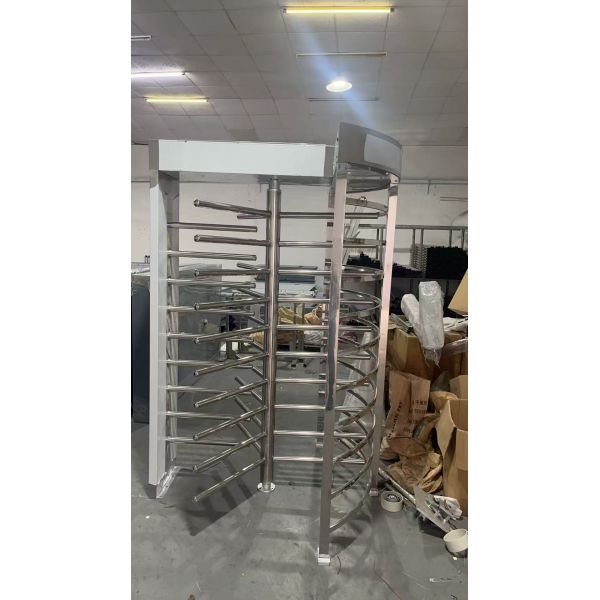 Gym Access Control System Radio Frequency Identification Fingerprint QR Code Facial Recognition Full-Height Rotating Door