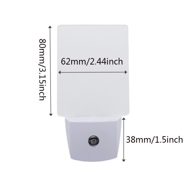 Acrylic LED Night Light Blanks Light Control Intelligent Sublimation Sensor Night Light For Home Decoration