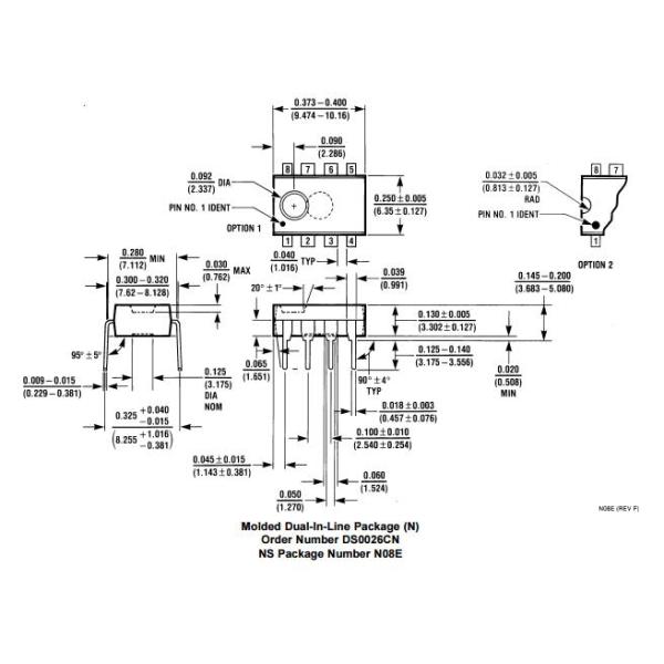 DS0026CN Electronic IC Chips digital ic circuits Dual High Speed MOS Driver
