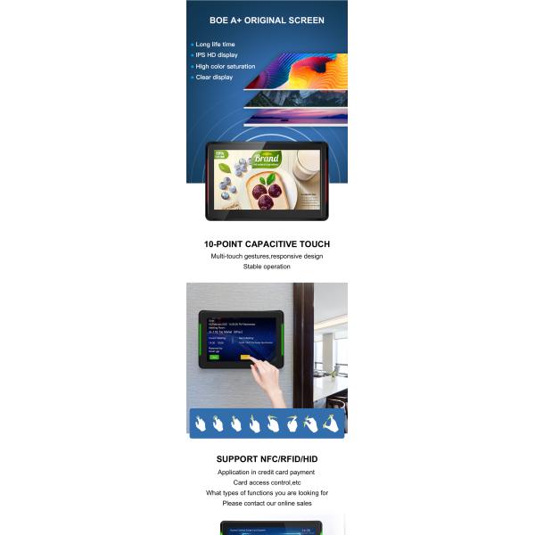 10.1 Inch POE Android Meeting Room Tablet with LED Light Control