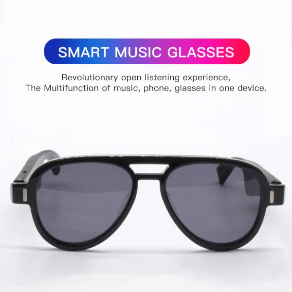 Design cheapest Dimming Switchable Remote Frame Smart Glasses BT Sunglasses New product Call and Listen to music