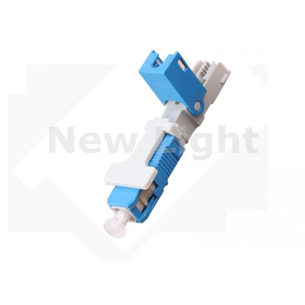 Blue SC UPC Quick Assembly Connector with 0.3dB Insert Loss for 3.0mm and 2.0mm Cables in FTTH Applications