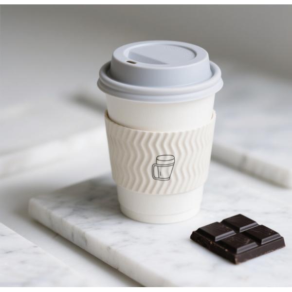 Customize a coffee paper cup with eco-friendly biodegradable printed logo