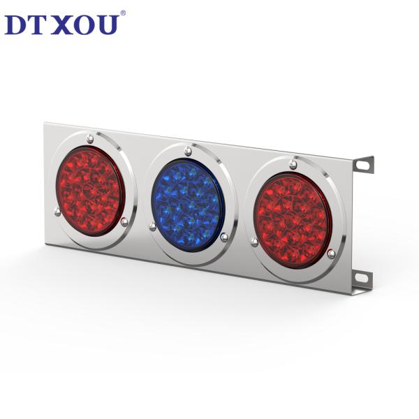 LED Tail Light Box for Truck Trailers Universal Fitment 3 Rectangular Light Assembly