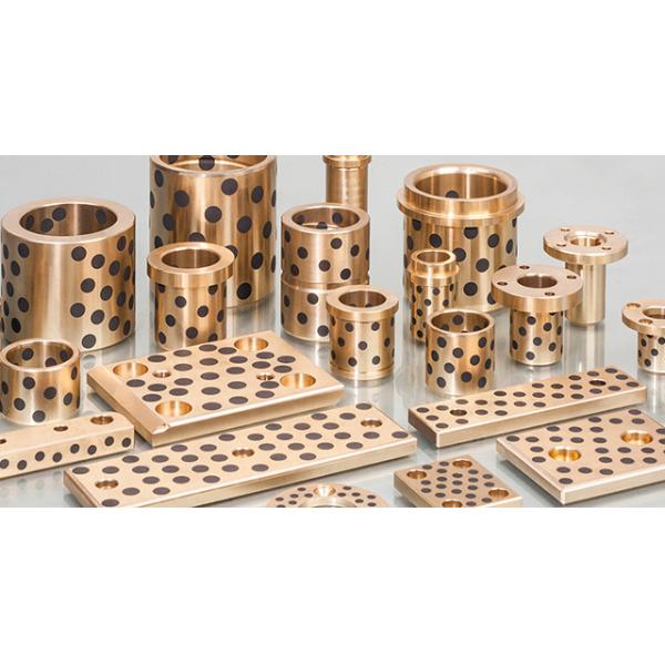 Solid Cast Bronze Self Lubricating Guide Bushings Low Noise