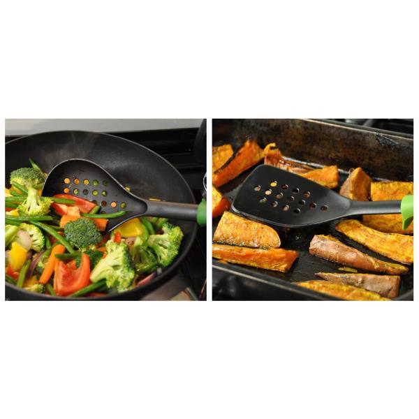 Tabletop Cooking Essentials 7-Piece Plastic Cooking Tool Set for Eco-Friendly Kitchen