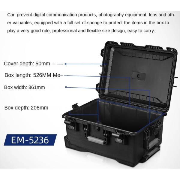 IP67 Waterproof Portable Tool Box with Customizable Lining and 304 Reinforced Chain for Secure Storage