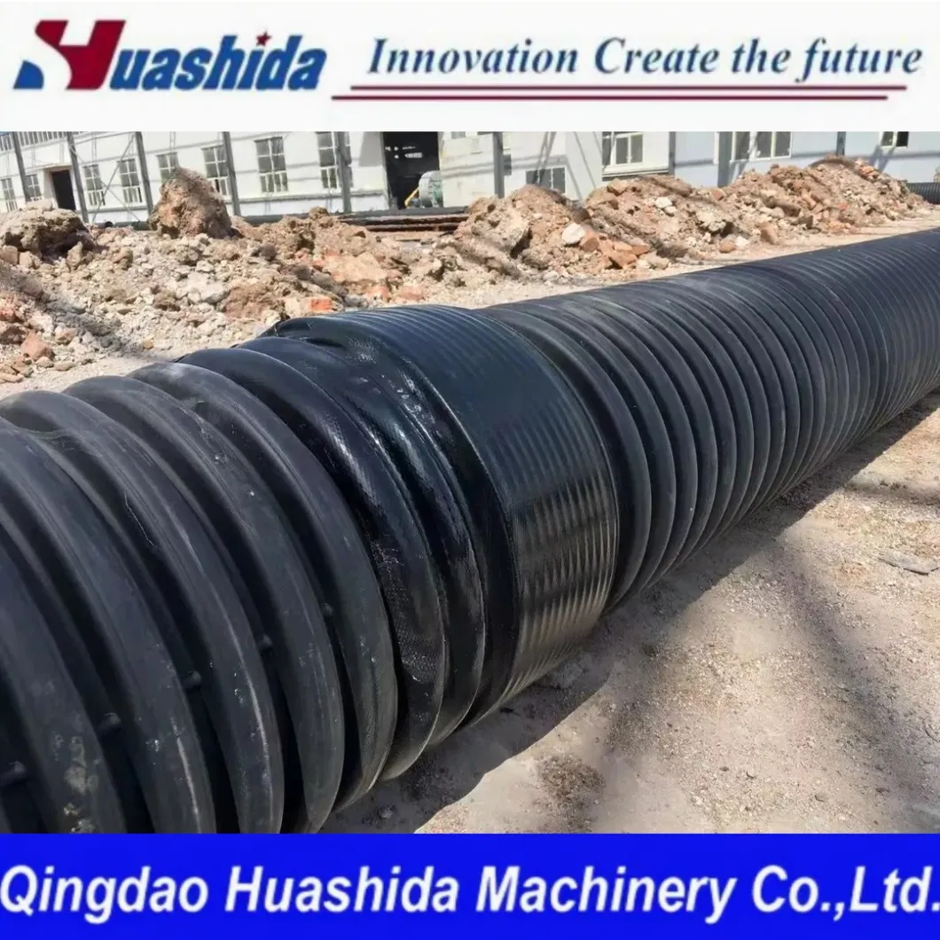 High-Efficiency PP/HDPE Double Wall Corrugated Pipes Production Line