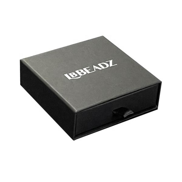 Customized Black Paper Drawer Necklace Box