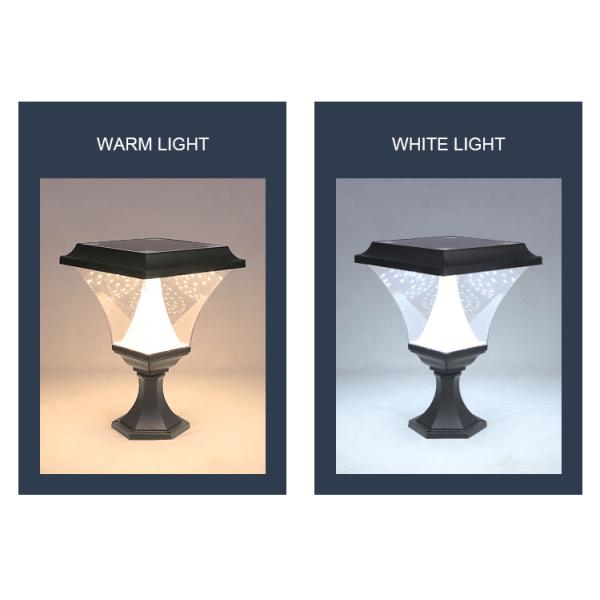 Intelligent Solar Pillar Light IP65 Water Resistant Multipurpose