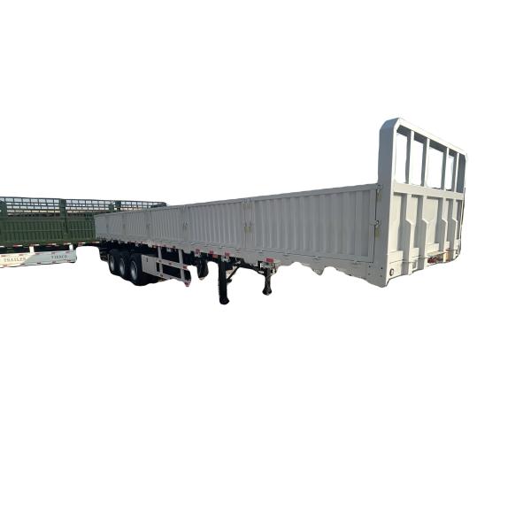 20ft 40ft Container FlatBed Towing Cargo Trailer Superlink Side Wall Semi Trailer
