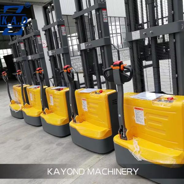 Warehouse Lightweight Electric Stacker Capacity 1 Ton 1.5 Ton 3m