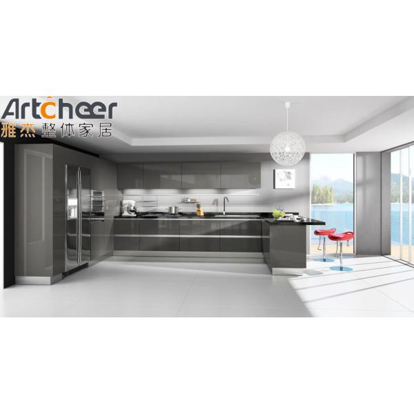 Laminated Kitchen Cabinet Modern Modular Design Ready Assemble U Shape