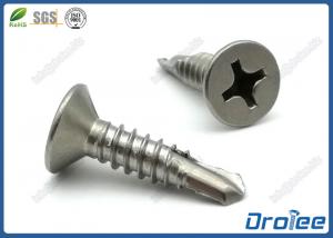 Quality 304/316/18-/410 Stainless Philips Flat Countersunk Head Self Drilling Screws for sale