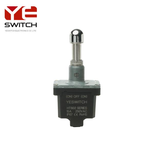 Anti Misoperation Double Pole (ON)-OFF-(ON) Self Locking Industrial Toggle Switch