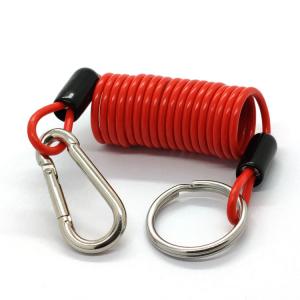 China Best PVC Coating Safety Spring Coil Retractable Tool Lanyard on sale