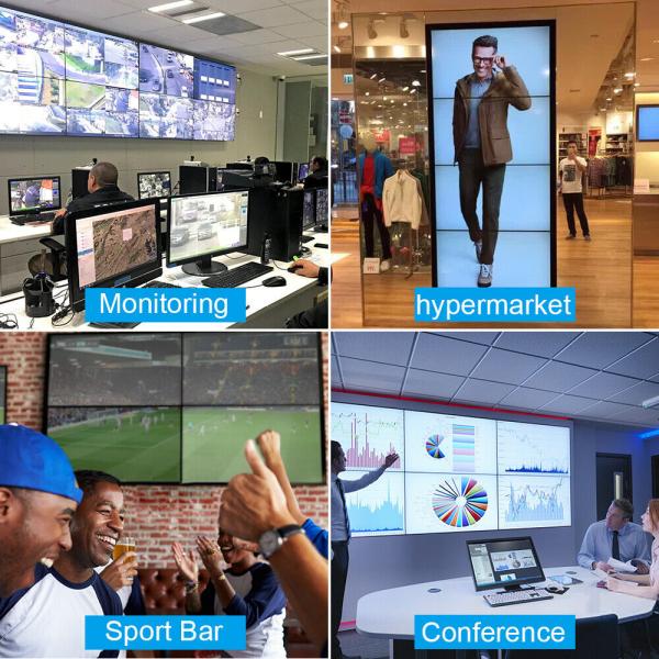 Seamless 2x3 HDMI Video Wall Controller , 4K HDMI Multiviewer 1x3 1x2 2x3 2x2 2x1