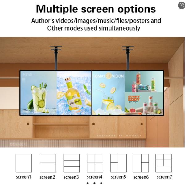 43 Inch Digital Menu Boards Wall Mount LCD Display For Restaurant Menu Display