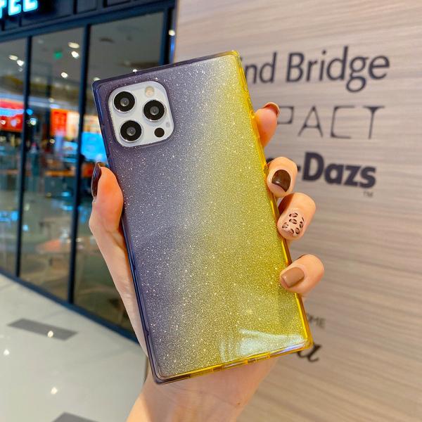 Gradient Color Shockproof Phone Cases L Square Shape Anti Fall For Iphone 11