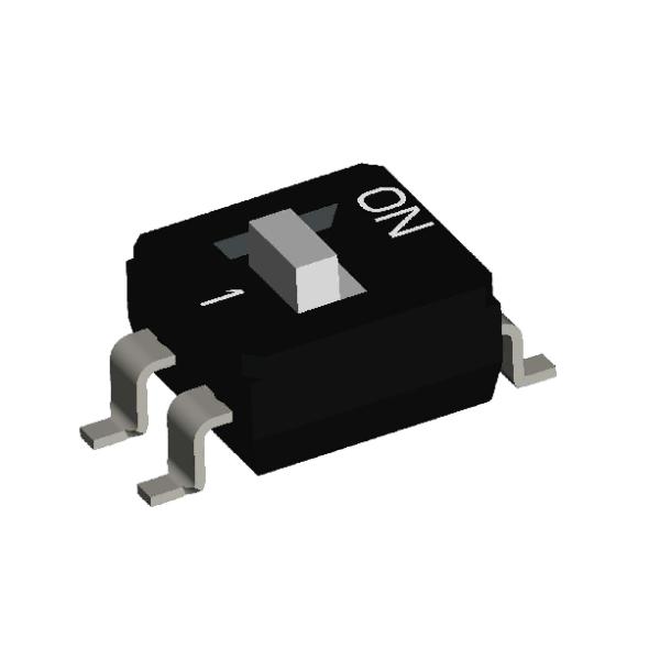 DIA2F01 DIH2F01 2PST IC Type DIP Switch With Twin Contacts