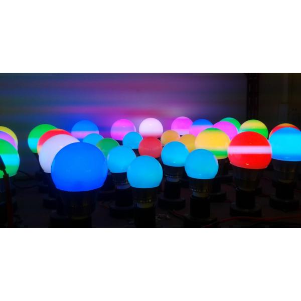RGB LED bulb light 3W with remote E27 lamp base