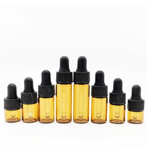 Quality 1ml 2ml 3ml 5ml Mini Glass Vials Dropper Bottle For Essential Oil for sale