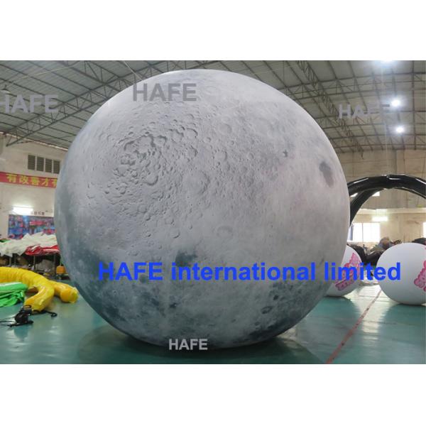 Led Lighting Giant Inflatable Moon Globe Balloon For Outdoor Decoration