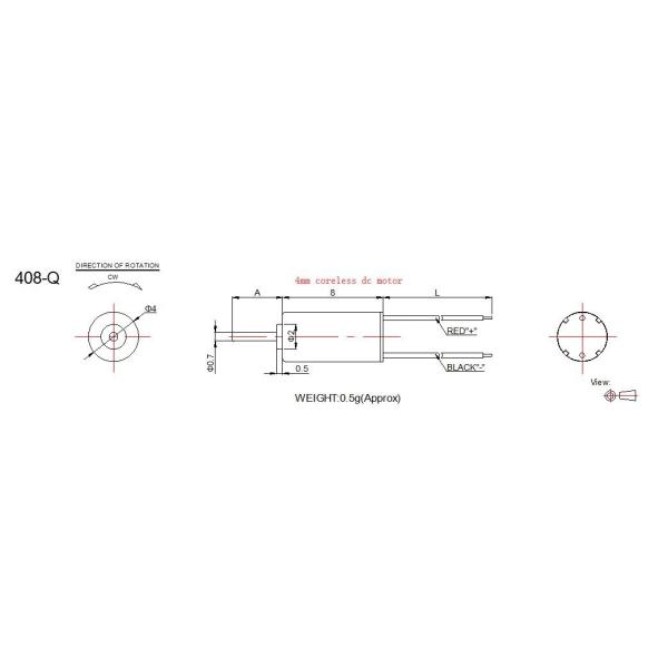 Home Application Small Coreless Motor , Customized Coreless Brushed DC Motor