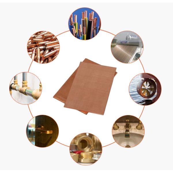 Length Customized Bronze/Brass Copper Plate and Sheet with Punching Processing Service