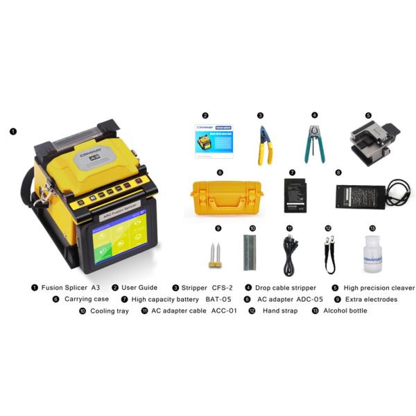 Mini Fiber Optic Accessories High Precision PAS Alignment System Fiber Type Identify