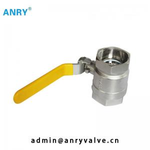 Quality BSP NPT Threaded SS Ball Valve 1 Piece SS304 SS316 PTFE Seat Full Bore Ball Valve for sale
