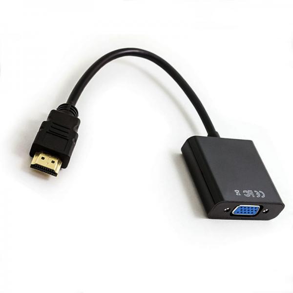 Set Top Box To TV HD Converter HDMI TO VGA Adapter Cable With Chip