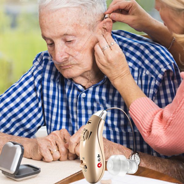 Medical-grade behind-the-ear hearing aid amplifier. Designed specifically for hearing loss. Experience joy!