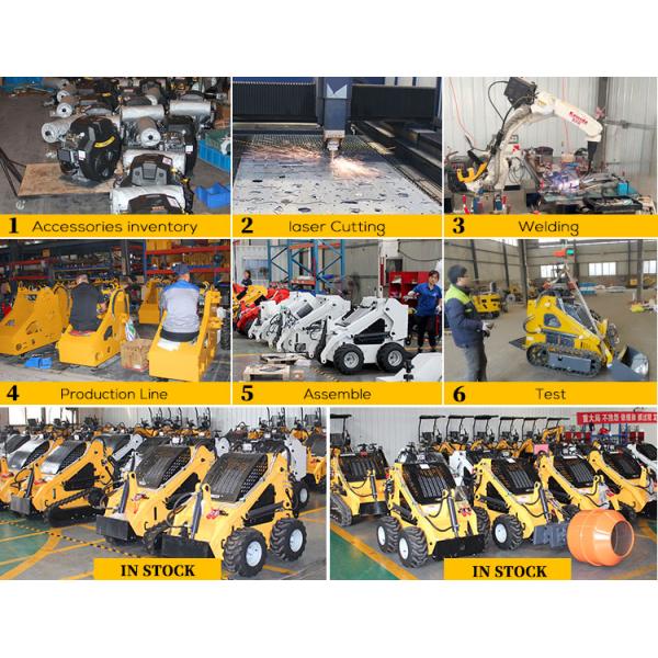 Cheap Crawler Skid Steer Loaders Mini Small Skid Steer Track Loader With Attachments