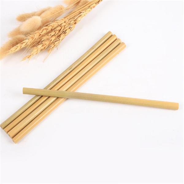 Customized Bamboo Straw Eco Friendly Compostable Biodegradable Reusable Drinking Straws
