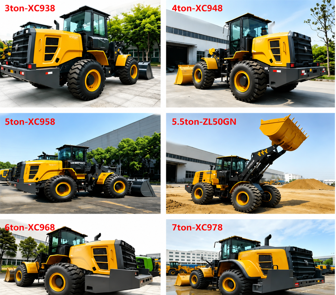 best price EV wheel loader china supply 5.5 ton Full Electric Loader XC958-EV Battery Powered Front End Loader Low Noise with Log Grapple for Timber Forestry Handling Construction Mining EV loader