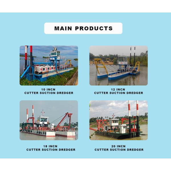 750m3/H Gold Mining Dredger Cutter Suction Dredge Machine
