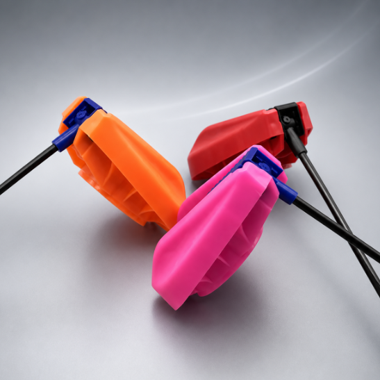 Space-Efficient Foldable Trigger Actuator with Integrated Directional Tube for Chemical-Resistant Aerosol Spray Applications