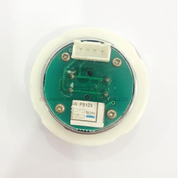Elevator Up Button with Stainless Steel Frame, DC 12-36V, and Bright LED Illumination