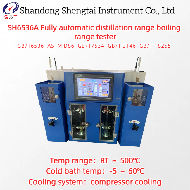 Fully Automatic Distillation Range Boiling Range Tester RT ~ 500℃ Compressor Cooling ASTM D86