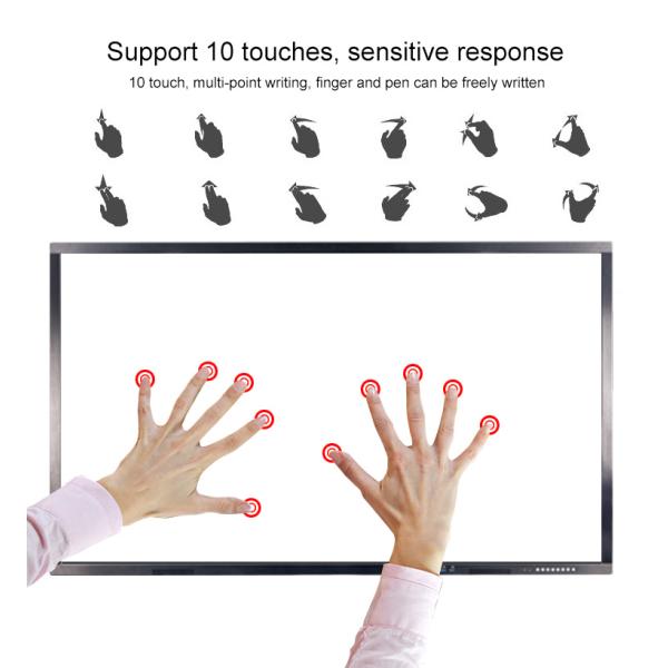 Infrared 85 Inch 1920*1080 500cd Interactive Smart Board