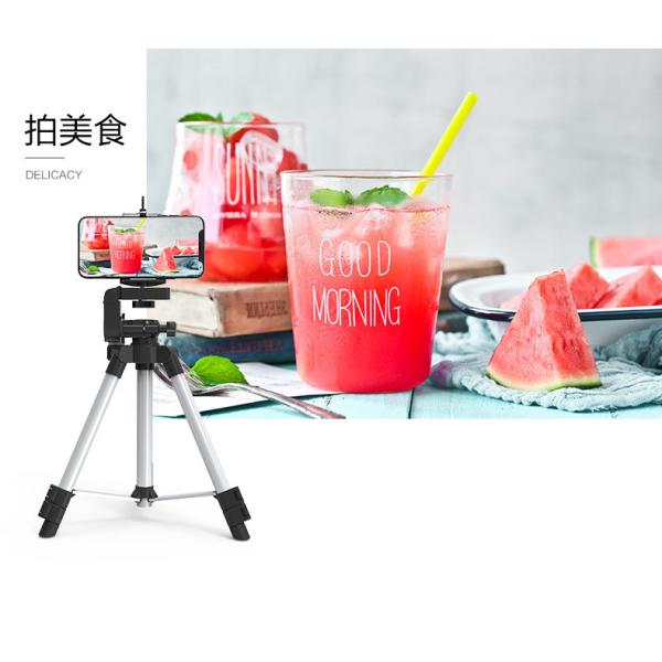 tripod stand with knob for mobile camera live stream selfie ring light