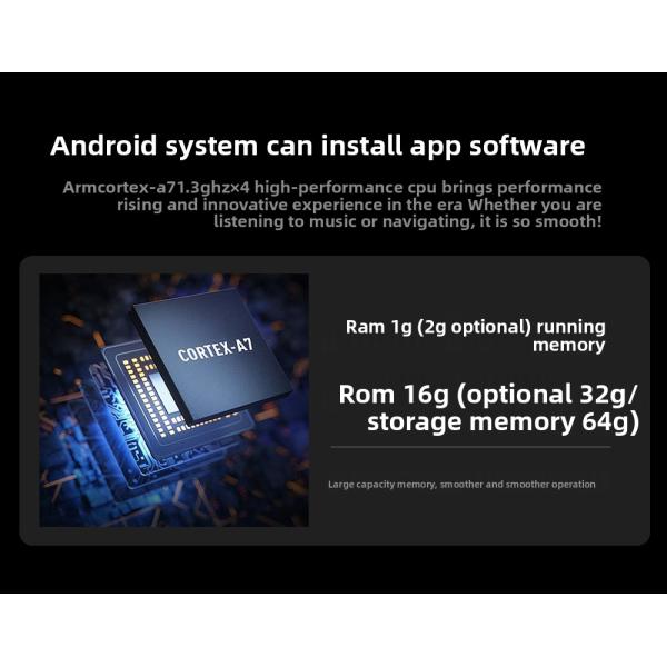 Creatall 7-Inch HD Screen Android Car GPS Navigation System Compatible Opel Smart for BT Wireless CarPlay Dashboard USB