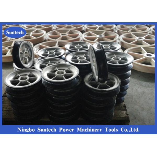 Aluminum Sheaves Neoprene Lined Conductor Stringing Pulley Block