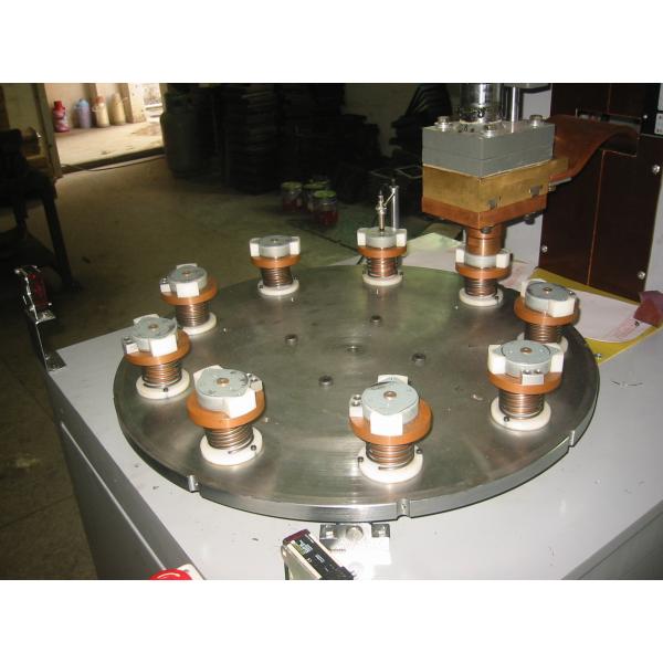 Armature Shell Cover Automatic Welding Machine , Auto Spot Welder With Rotary Table