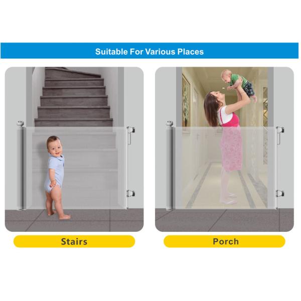 Customzied Different Length Retractable Safety Gate Standard 140cm