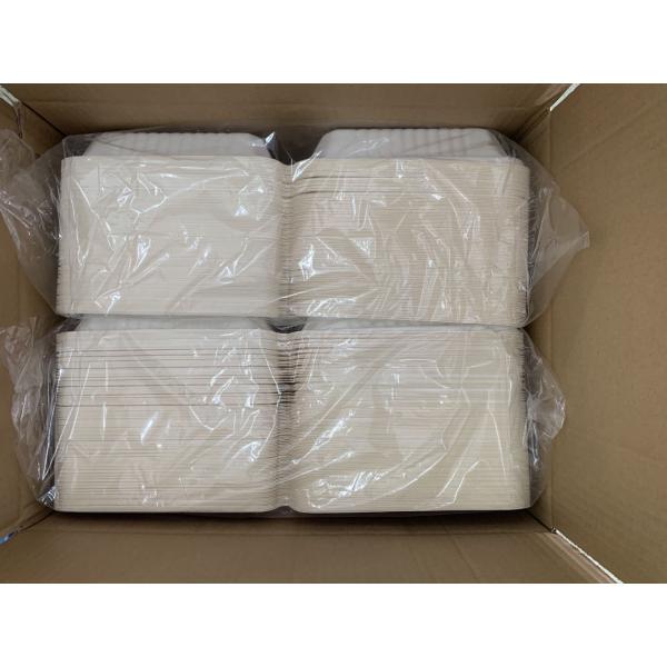 600ml sugar cane bagasse compostable takeout lunch box
